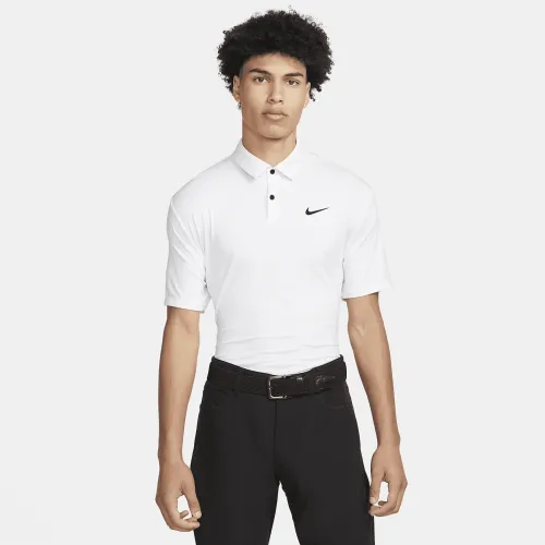 Nike Dri-FIT Tour чоловічі Solid для гольфу Polo колір білий