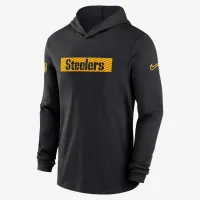 Pittsburgh Steelers Sideline чоловічі Nike Dri-FIT NFL Long-Sleeve Hooded Top колір чорний