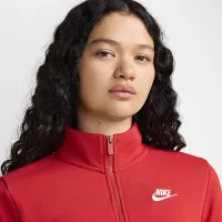 Nike Sportswear Club Fleece жіноча 1/2-Zip світшот колір червоний