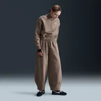 Nike Sportswear Phoenix Fleece женская Mid-Rise оверсайз Tapeцвет красный Pants цвет коричневый