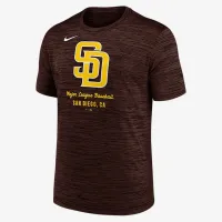 San Diego PaКостюм Velocity мужские Nike Dri-FIT MLB футболка цвет коричневый
