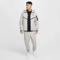Nike Tech мужские Full-Zip Windrunner Толстовка с капюшоном цвет серый