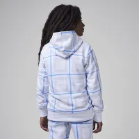 Nike Jordan Brooklyn Essentials Big дитячі Holiday Fleece Pullover Толстовка з капюшоном колір білий