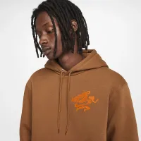 Nike Sportswear Club мужские Толстовка с капюшоном цвет коричневый