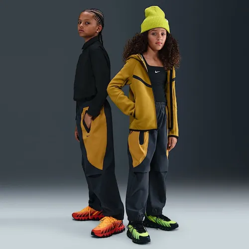 Nike Tech Big детские (для мальчиков) Woven Pants цвет серый