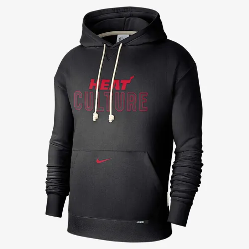 Miami Heat Standard Issue City Edition чоловічі Nike Dri-FIT NBA Courtside Толстовка з капюшоном колір чорний