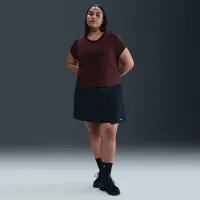 Nike Sportswear Chill Knit жіноча Cropped футболка (великі розміри) колір червоний
