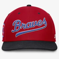Atlanta Braves Cooperstown Pro мужские Nike Dri-FIT MLB Adjustable Hat цвет красный