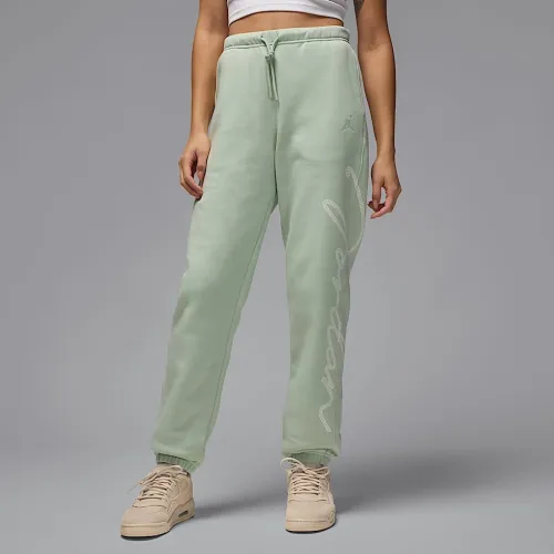 Nike Jordan Brooklyn Fleece женская Graphic Pants цвет зеленый