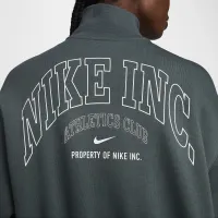 Nike Sportswear Phoenix Fleece жіноча 1/2-Zip Cropped світшот колір зелений