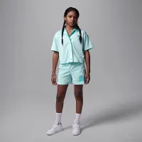 Nike Jordan Dri-FIT тренувальні Camp Big дитячі Jumpman Mesh Top блакитний
