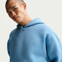 Nike Tech мужские Fleece Pullover Толстовка с капюшоном синий