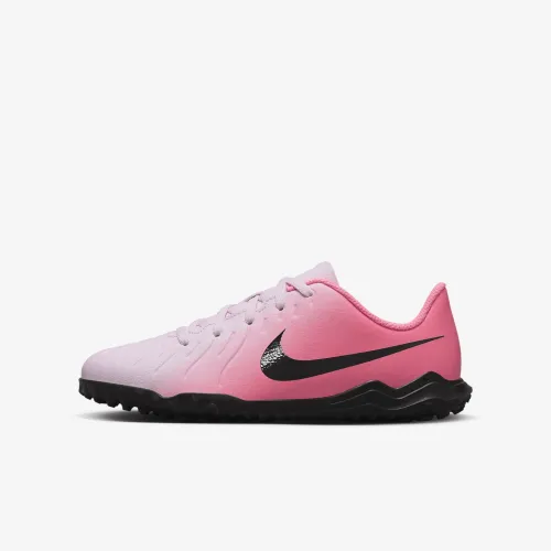 Nike Jr. Tiempo Legend 10 Club Little/Big детские TF Low-Top Soccer Кроссовки Pink