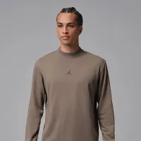 Nike Jordan Sport мужские Dri-FIT для гольфа Long-Sleeve Mock Neck свитшот цвет серый