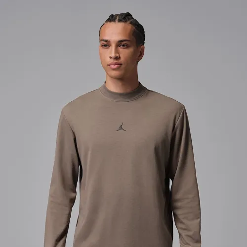 Nike Jordan Sport мужские Dri-FIT для гольфа Long-Sleeve Mock Neck свитшот цвет серый