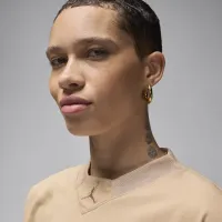 Nike Jordan жіноча Knit Cropped Top колір коричневий