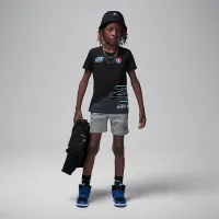Nike Jordan Little дитячі Moto футболка колір чорний