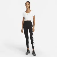 Nike Sportswear Essential жіноча З високою талією Graphic лосіни колір чорний