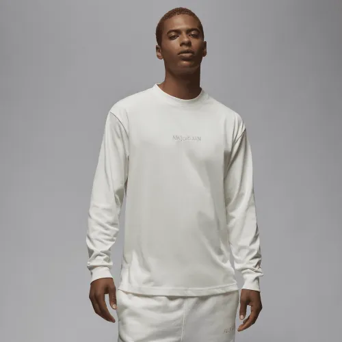 Nike Jordan Wordmark чоловічі Long-Sleeve футболка колір білий