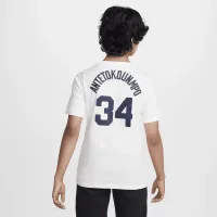 Giannis Antetokounmpo Greece Big детские Nike баскетбольные футболка синий
