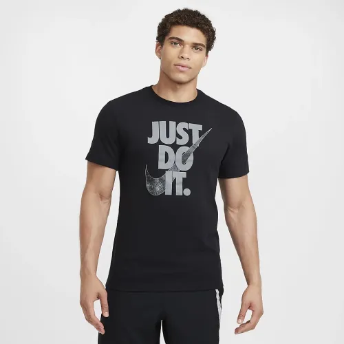 Nike чоловічі Dri-FIT Short-Sleeve Fitness футболка колір чорний