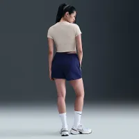 Nike Sportswear Chill Knit женская Cropped футболка цвет серый