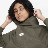 Nike Dri-FIT Athletics Big детские (для мальчиков) Fleece тренировочные Толстовка с капюшоном цвет зеленый
