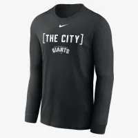 San Francisco Giants Fashion мужские Nike MLB Long-Sleeve футболка цвет черный