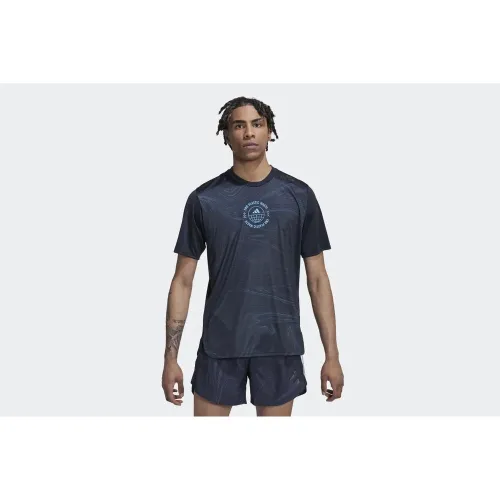 Футболка adidas Designed For Running For The Oceans HM1214 - Чорна
