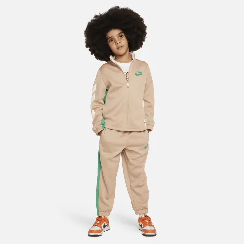 Nike Dri-FIT Colorblocked Little детские 2-Piece Full-Zip набор цвет коричневый
