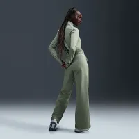 Nike Sportswear Club Fleece женская Mid-Rise Wide-Leg Sweatpants цвет зеленый