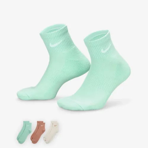 Nike Everyday Plus Cushioned тренировочные Ankle носки (3 пары) многоцветный