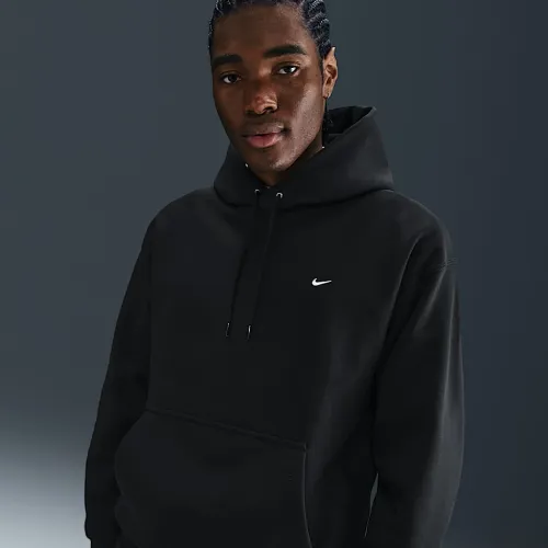 Nike Solo Swoosh мужские Pullover Толстовка с капюшоном цвет черный