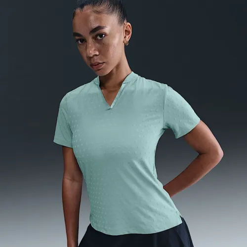 Nike Tour женская Dri-FIT Short-Sleeve Blade Jacquard для гольфа Polo цвет зеленый