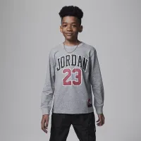 Nike Jordan Practice Flight Long Sleeve Tee Big Kids футболка колір сірий
