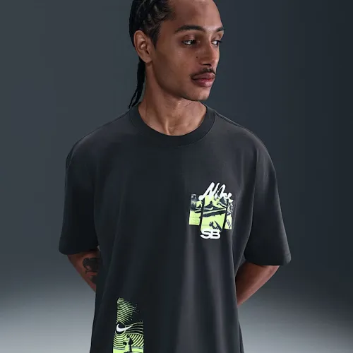 Nike SB Max90 Skate футболка колір чорний
