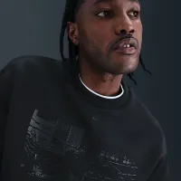 Nike Tech чоловічі Fleece Crew with Reflective Accents колір чорний