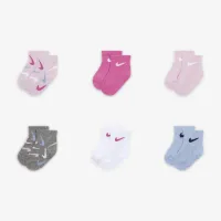 Nike Swooshfetti Baby (3-6M) Ankle Socks (6 Pairs)