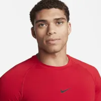 Nike Pro чоловічі Dri-FIT Slim Long-Sleeve Fitness Top колір червоний