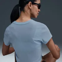 Nike Sportswear Chill Knit женская Cropped футболка синий
