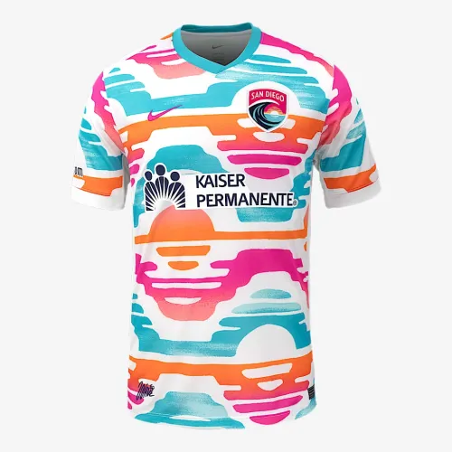 San Diego Wave FC 2025 Stadium Home мужские Nike Dri-FIT NWSL Replica Jersey цвет белый