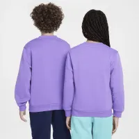 Nike Sportswear Club Fleece Big дитячі світшот колір фіолетовий