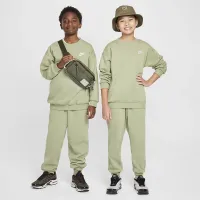 Nike Sportswear Club Fleece Big детские оверсайз свитшот цвет зеленый