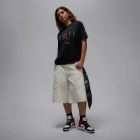 Nike Jordan Flight жіноча Graphic футболка колір чорний