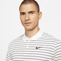 Nike Dri-FIT Victory мужские Striped для гольфа Polo цвет белый