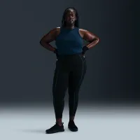 Nike One жіноча З високою талією 7/8 лосіни (великі розміри) колір чорний