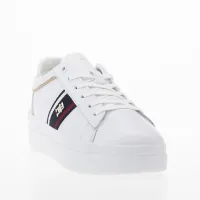 Кроссовки Tommy Hilfiger Signature Leather Monogram Court FW0FW07387-YBS - Белые