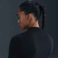 Nike Sportswear Chill Knit жіноча Slim Long-Sleeve Mock-Neck футболка колір чорний