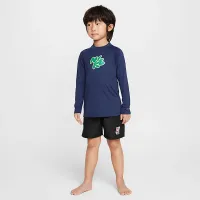 Nike Swim Hydroguard Little дитячі Long-Sleeve Top колір зелений