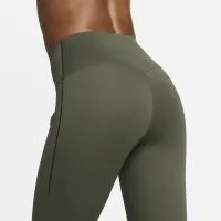 Nike Universa жіноча Medium-Support З високою талією 7/8 лосіни з кишенямиколір зелений